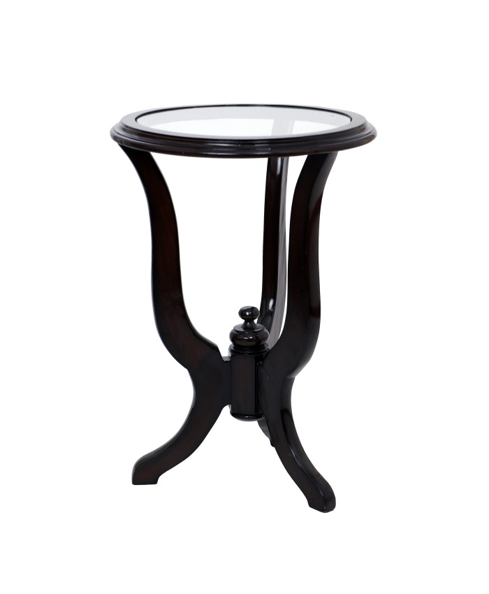 Living Room Espresso Teak End Table