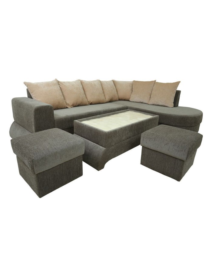 Brown L shape sofa with cup holder, For Home at Rs 28999/set in New Delhi
