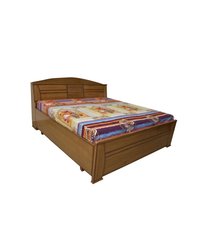 Teak Wood Double Bed With Storage 