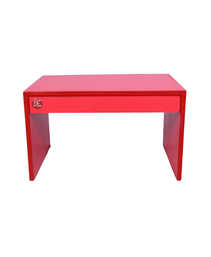 Traditional Muneem style Multi Utility Table In Red Colour For Bed